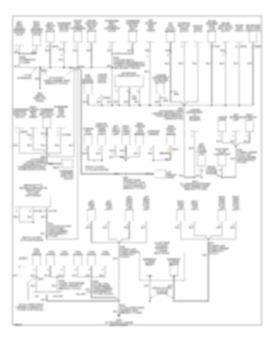 Ground Distribution Wiring Diagram 3 of 3 for Ford Crown Victoria 2003
