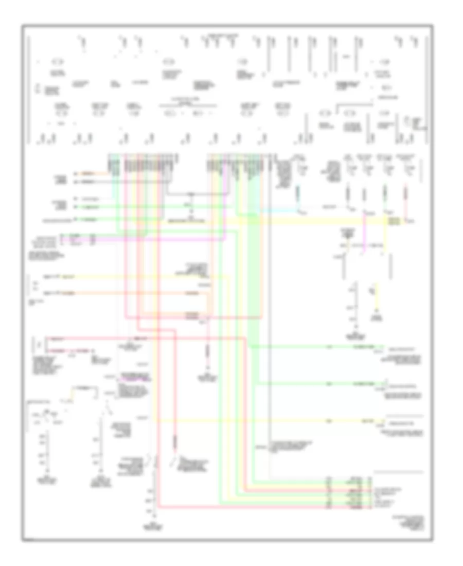4.6L, Analog Cluster Wiring Diagram for Ford Crown Victoria 2003