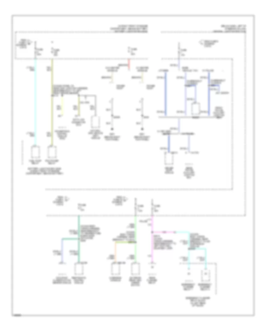 Power Distribution Wiring Diagram (5 of 5) for Ford Crown Victoria 2003