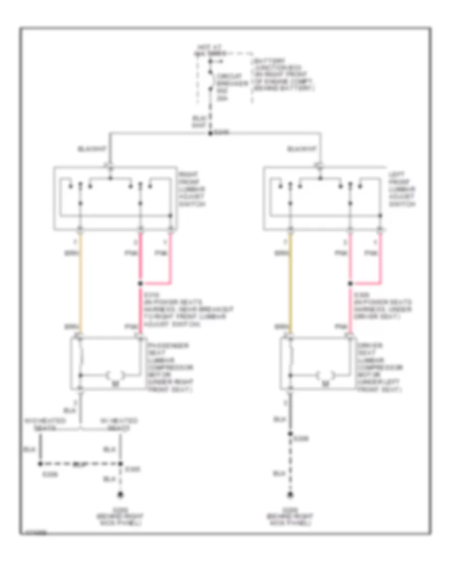 Lumbar Wiring Diagram for Ford Crown Victoria 2003