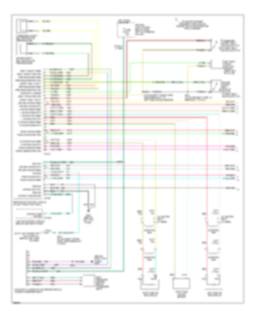 Supplemental Restraints Wiring Diagram 1 of 2 for Ford Crown Victoria 2003