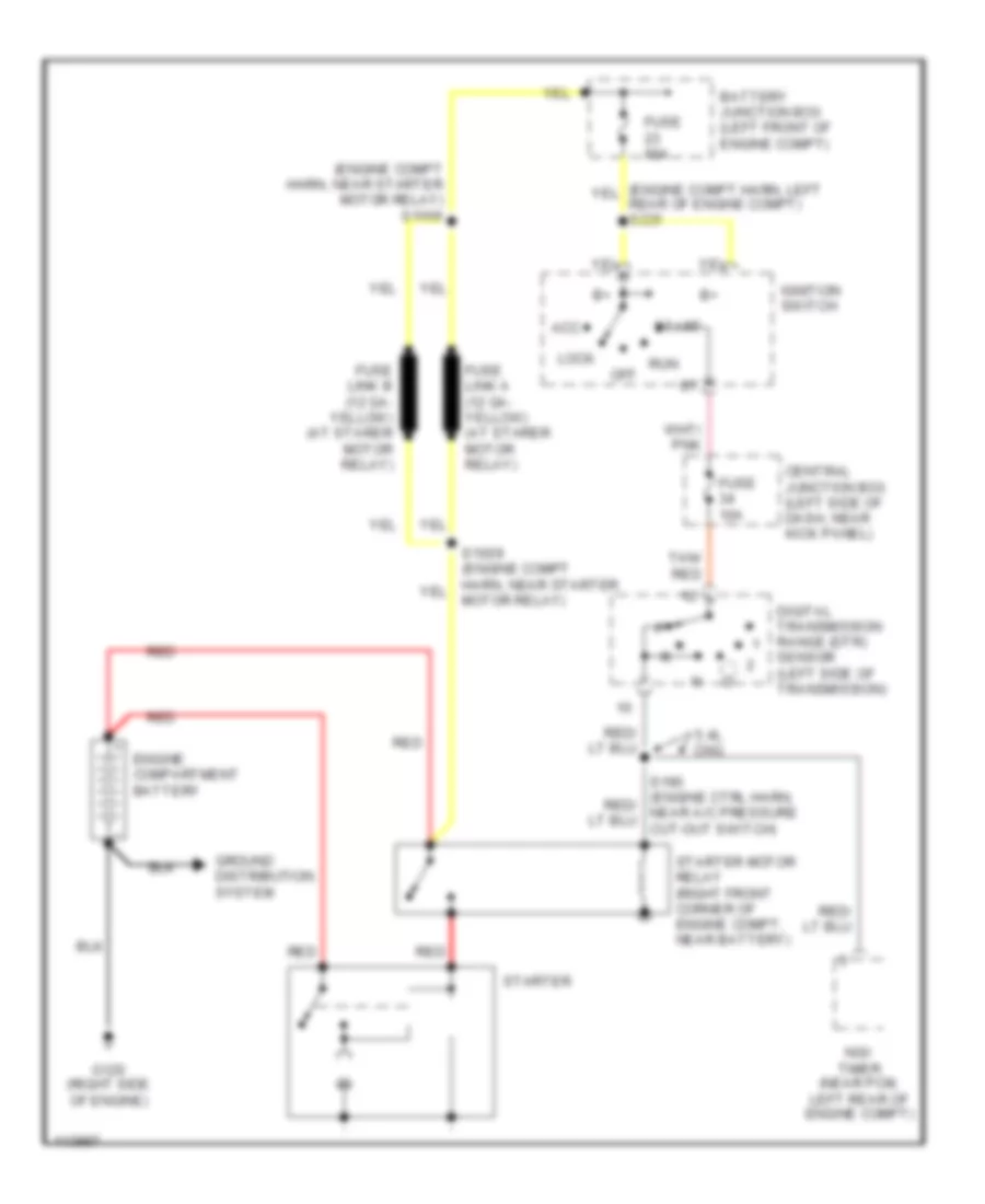 Starting Wiring Diagram for Ford Econoline E250 1999