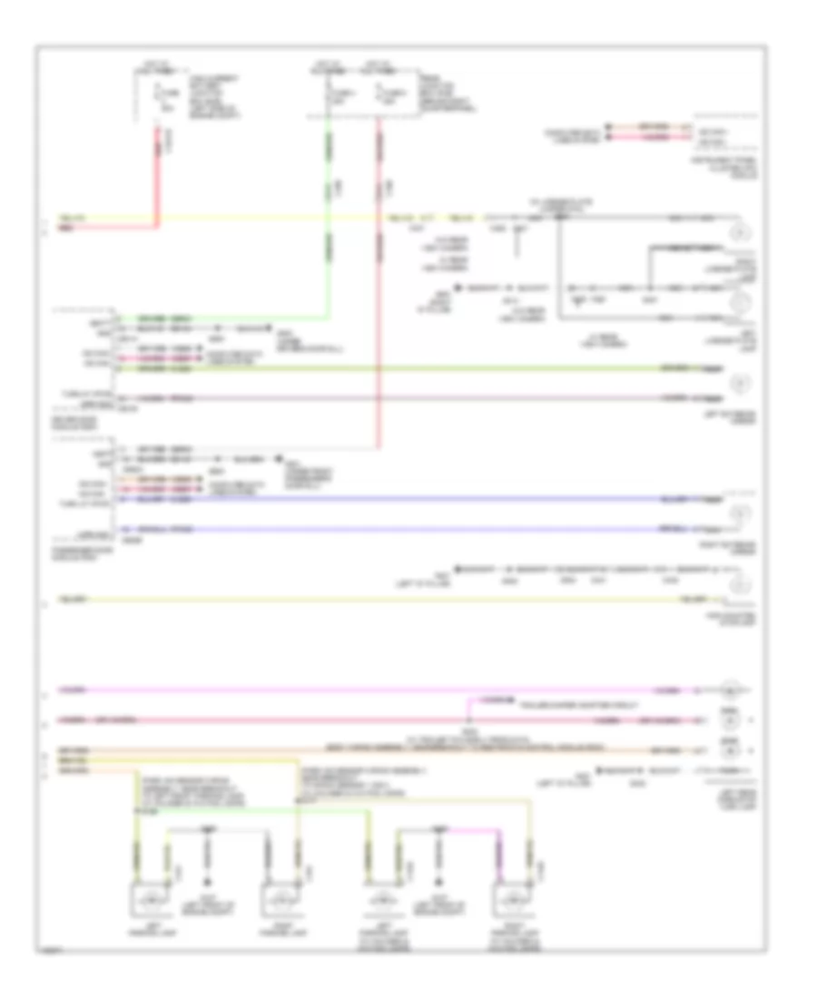 Exterior Lamps Wiring Diagram (2 of 2) for Ford Escape S 2014