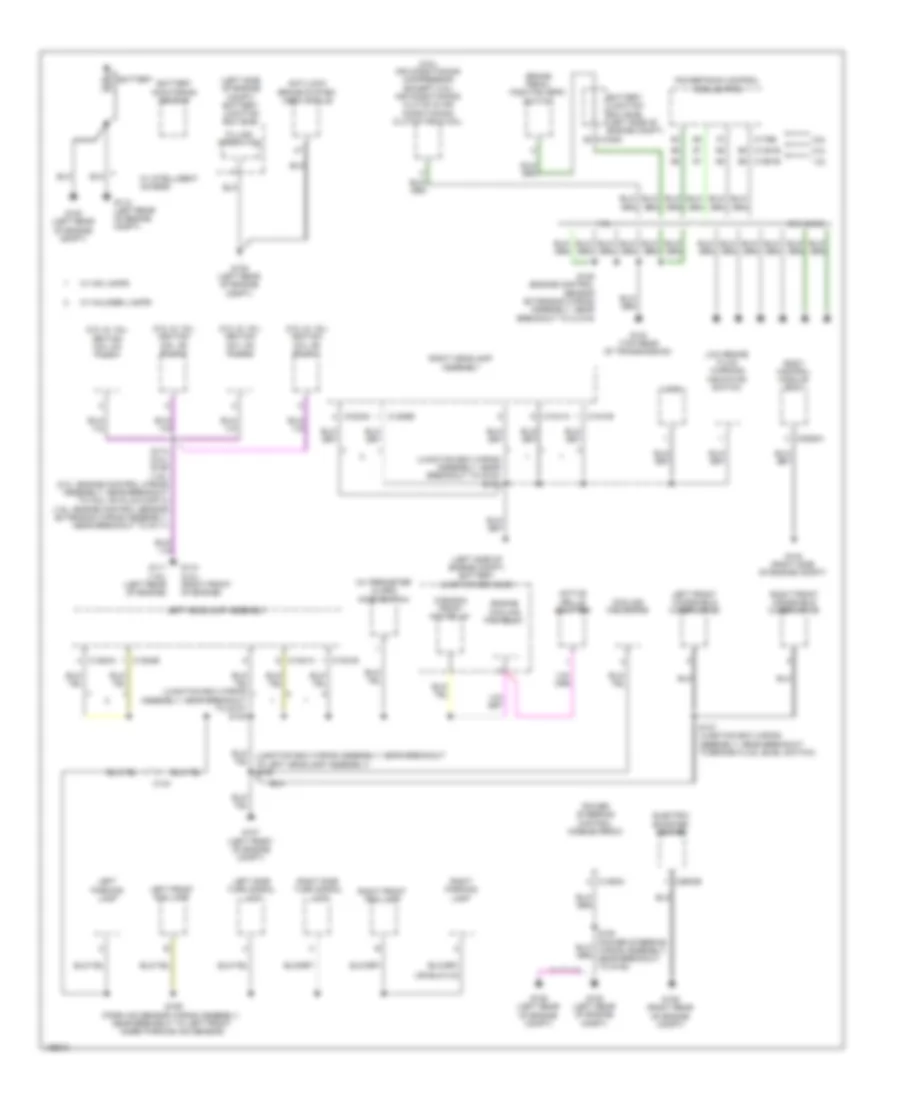 Ground Distribution Wiring Diagram 1 of 4 for Ford Escape S 2014