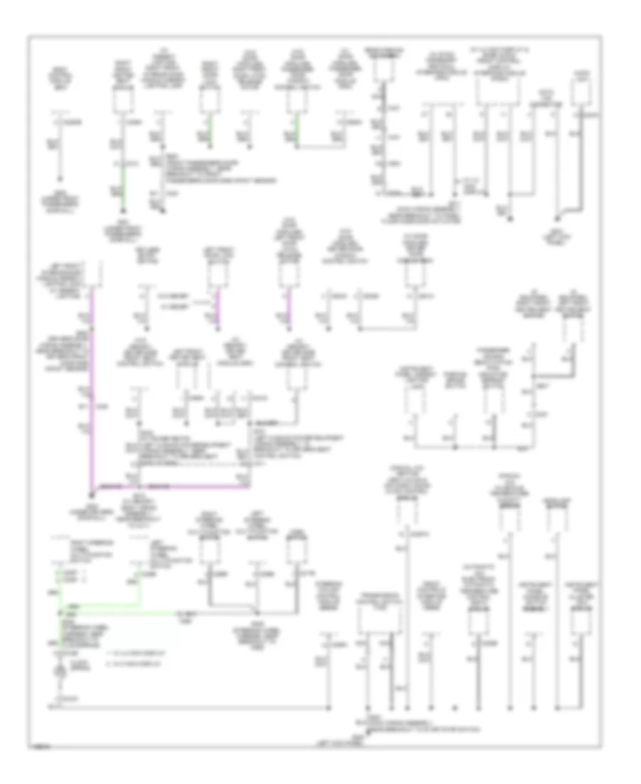 Ground Distribution Wiring Diagram 2 of 4 for Ford Escape S 2014