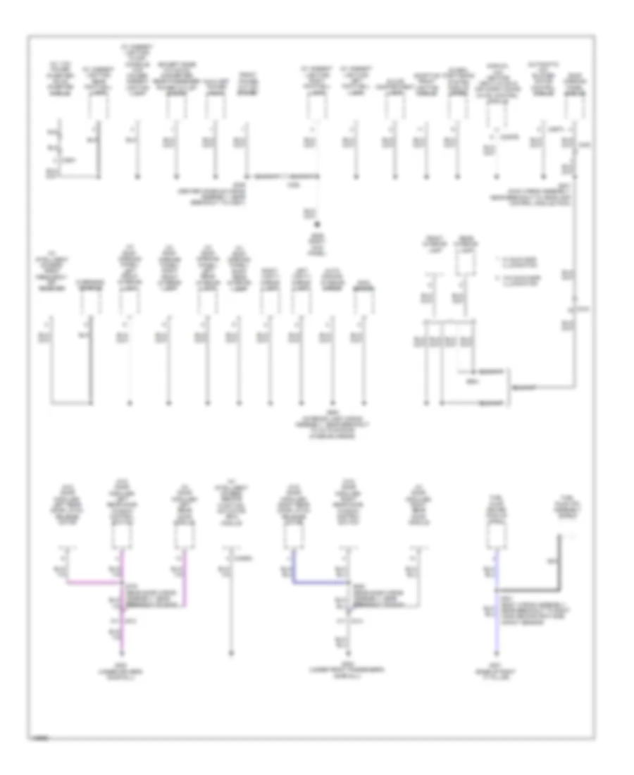 Ground Distribution Wiring Diagram 3 of 4 for Ford Escape S 2014