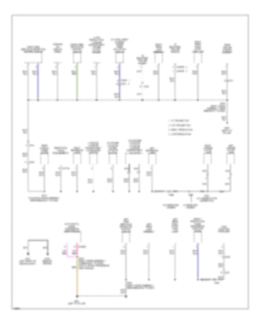Ground Distribution Wiring Diagram 4 of 4 for Ford Escape S 2014