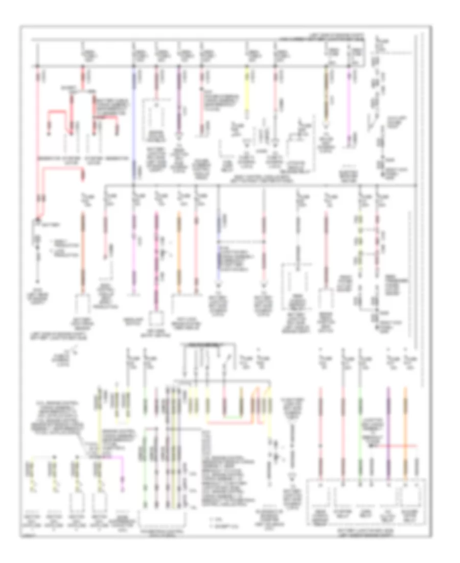 Power Distribution Wiring Diagram 1 of 6 for Ford Escape S 2014