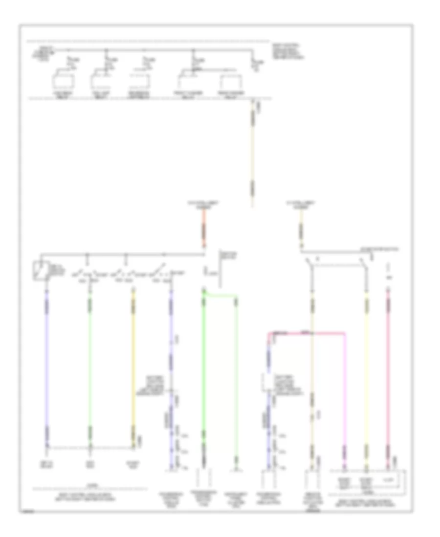 Power Distribution Wiring Diagram (4 of 6) for Ford Escape S 2014