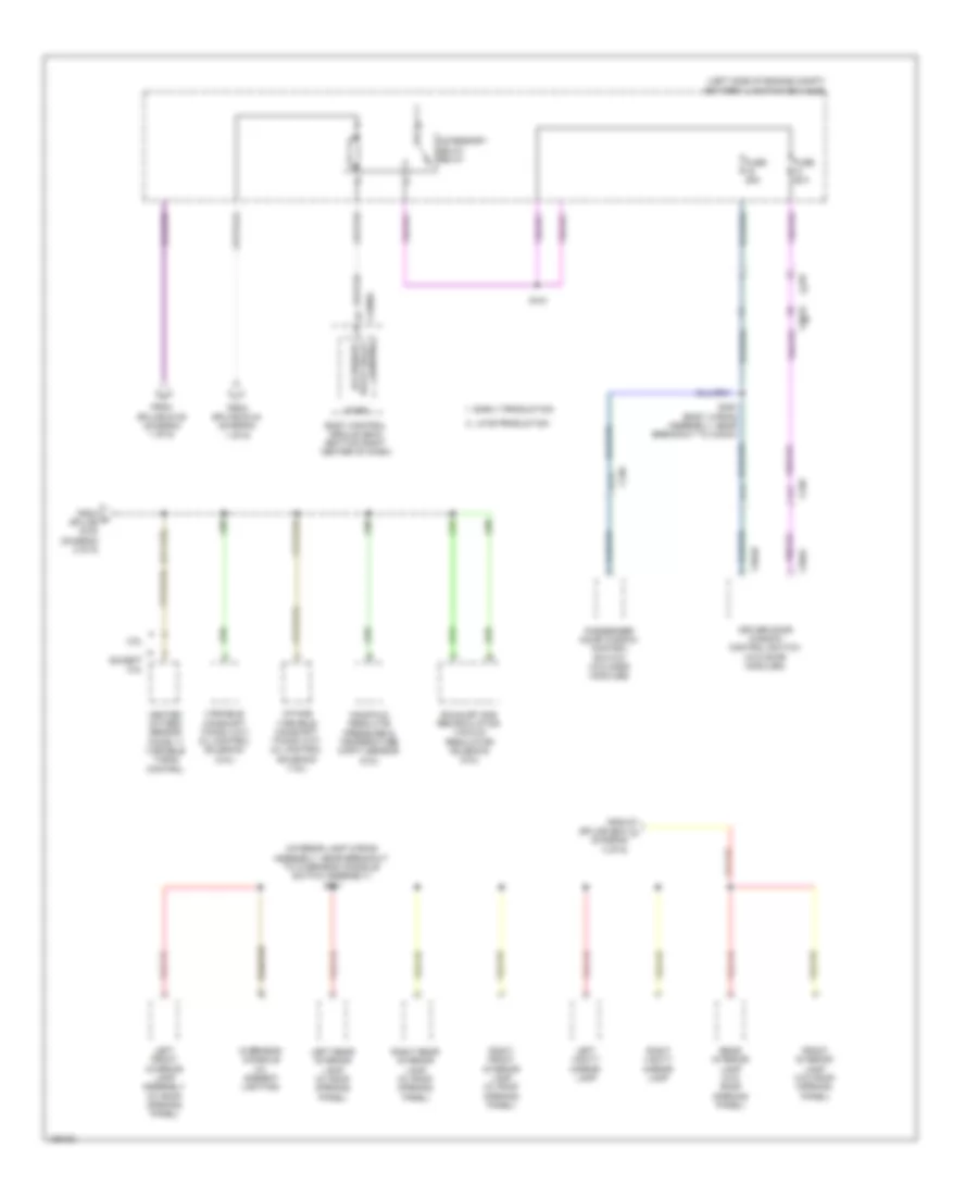 Power Distribution Wiring Diagram 6 of 6 for Ford Escape S 2014
