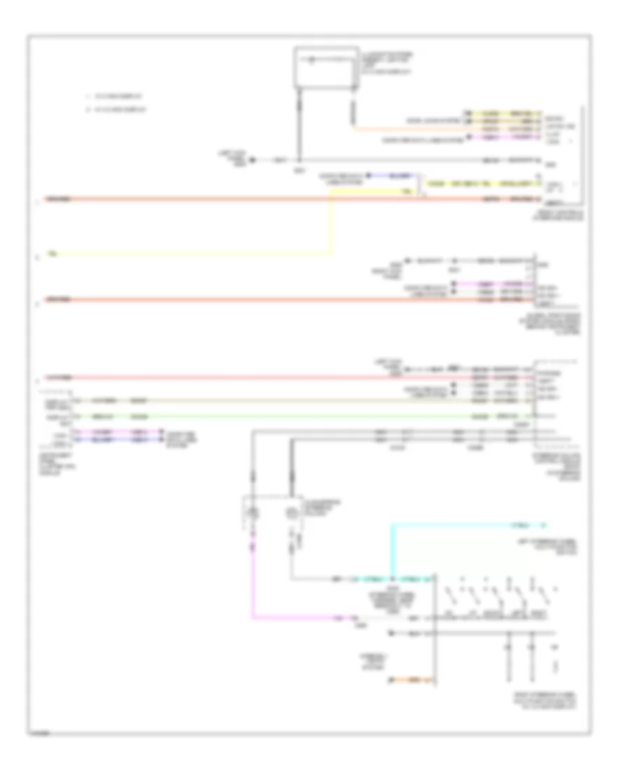 Radio Wiring Diagram, without Sony (3 of 3) for Ford Escape S 2014