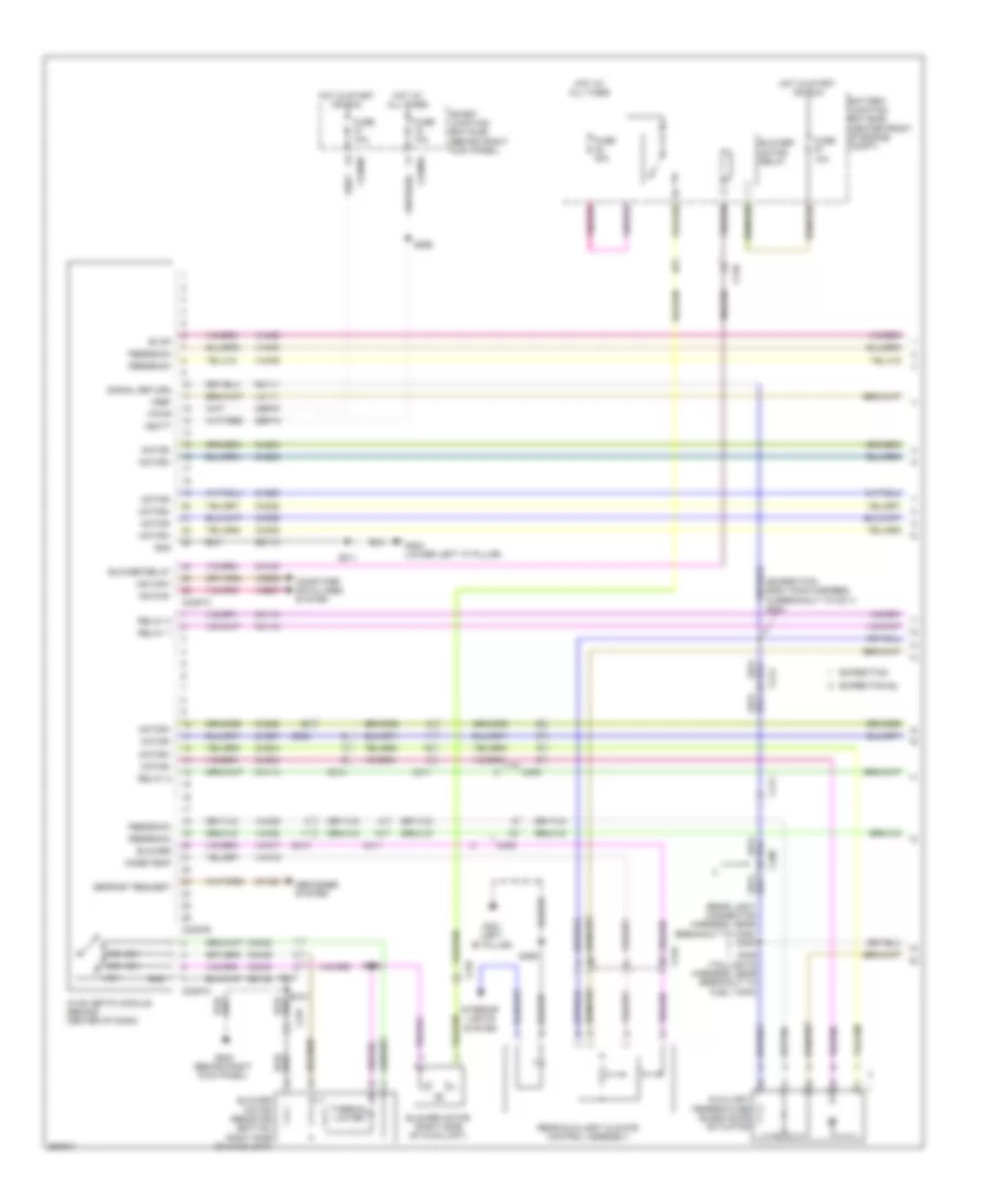 Manual AC Wiring Diagram, with Auxiliary Climate Control (1 of 4) for Ford Expedition Limited 2013