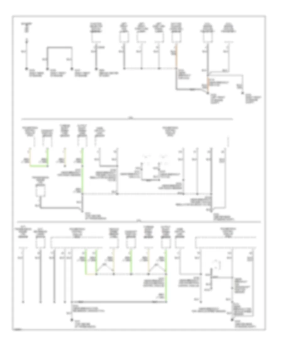 Ground Distribution Wiring Diagram 1 of 3 for Ford Escape 2004