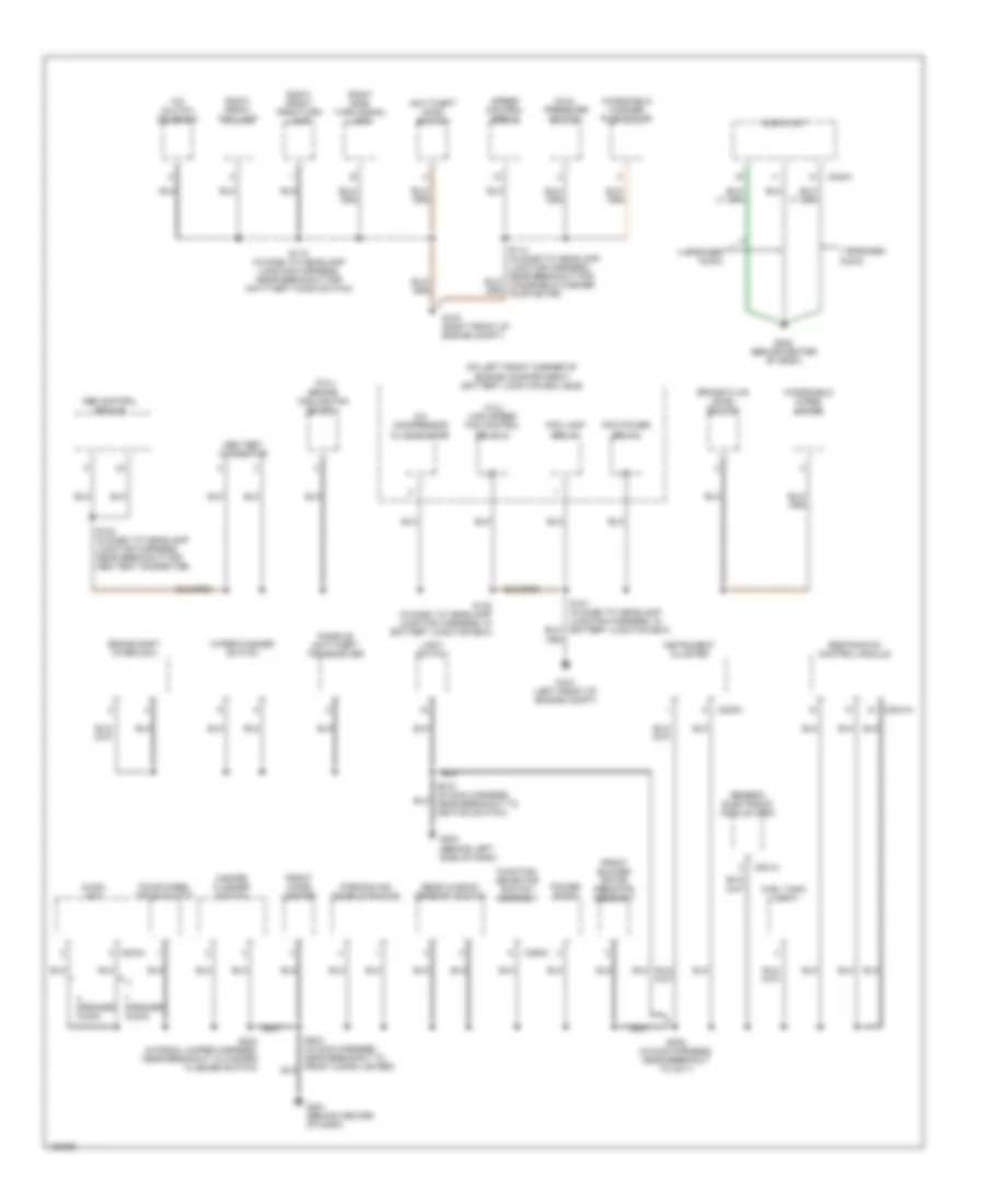 Ground Distribution Wiring Diagram 2 of 3 for Ford Escape 2004