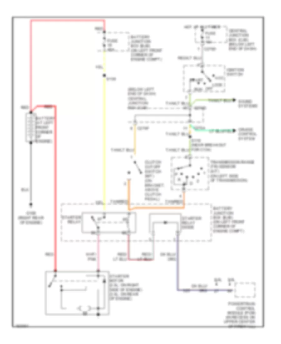 Starting Wiring Diagram for Ford Escape 2004