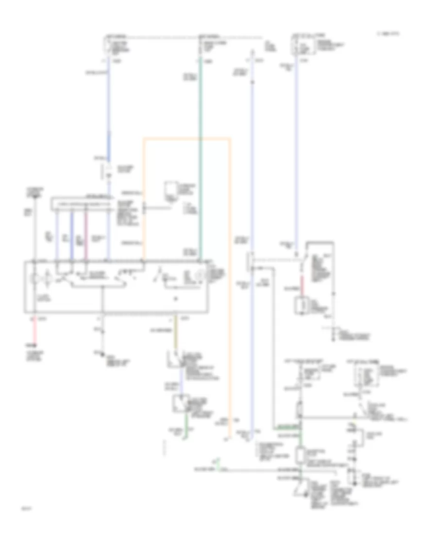 1 8L A C Wiring Diagram M T for Ford Escort LX 1995