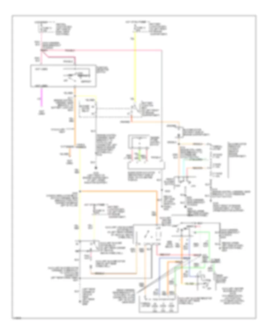 Heater Wiring Diagram, without Stripped Chassis for Ford Econoline E150 2001