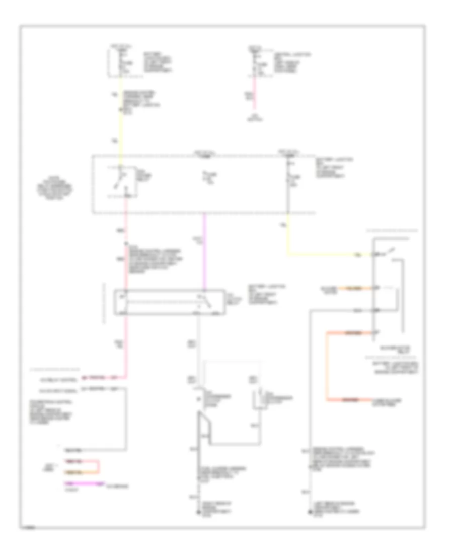 4.2L, Manual AC Wiring Diagram, with Stripped Chassis for Ford Econoline E150 2001