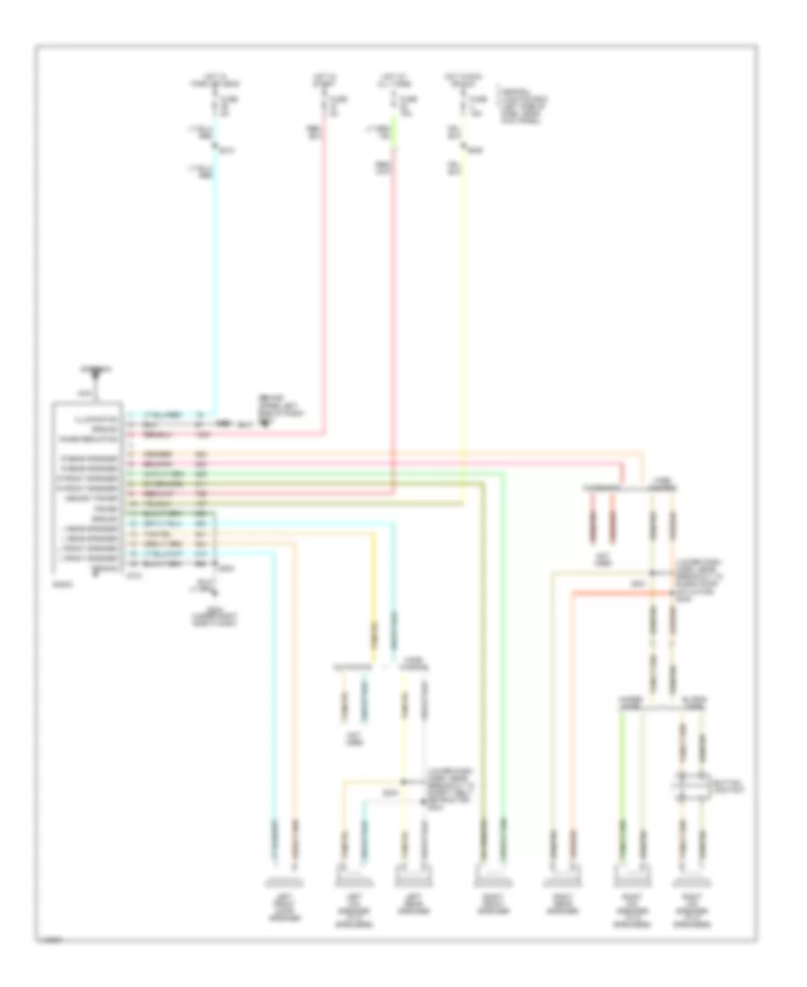 Radio Wiring Diagram, without Rear Entertainment for Ford Econoline E150 2001