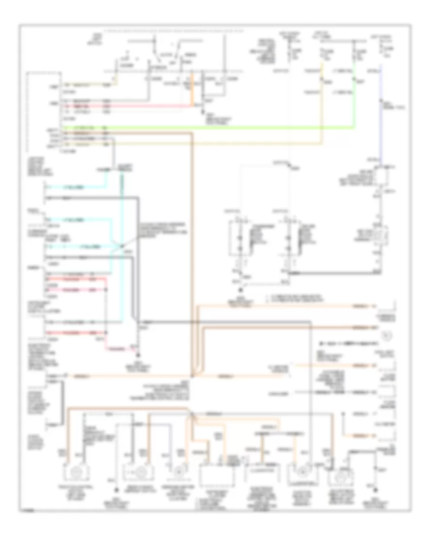 Instrument Illumination Wiring Diagram for Ford Crown Victoria LX 2003