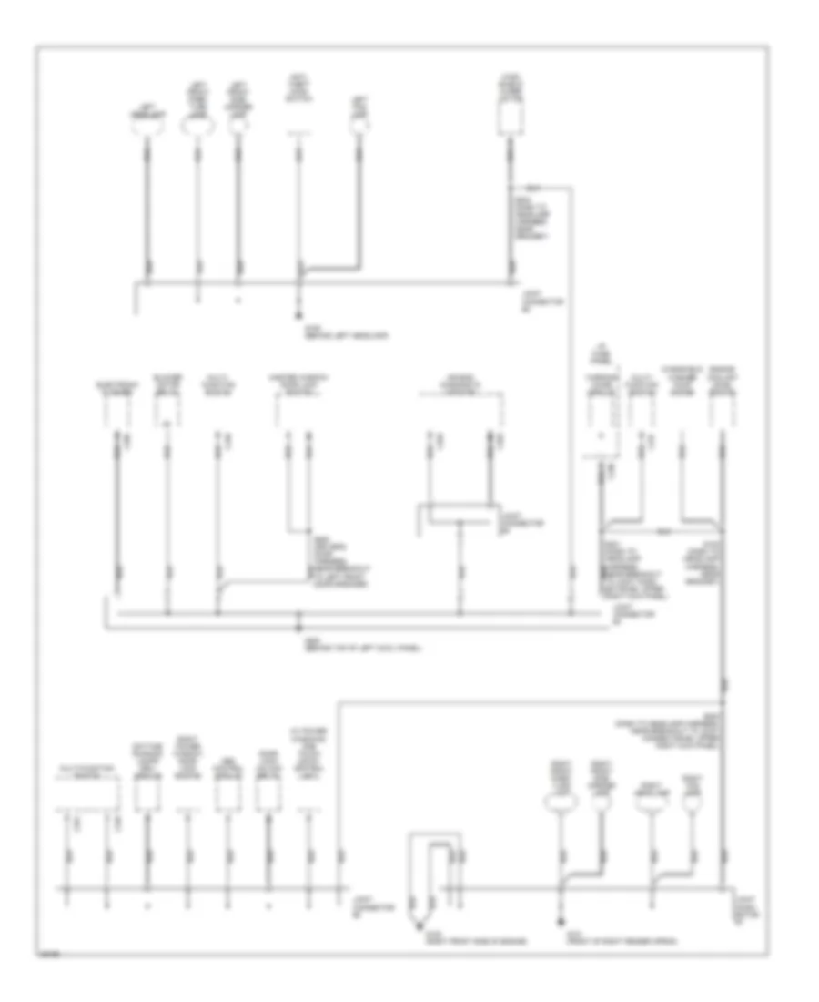 Ground Distribution Wiring Diagram 1 of 3 for Ford Escort 1997