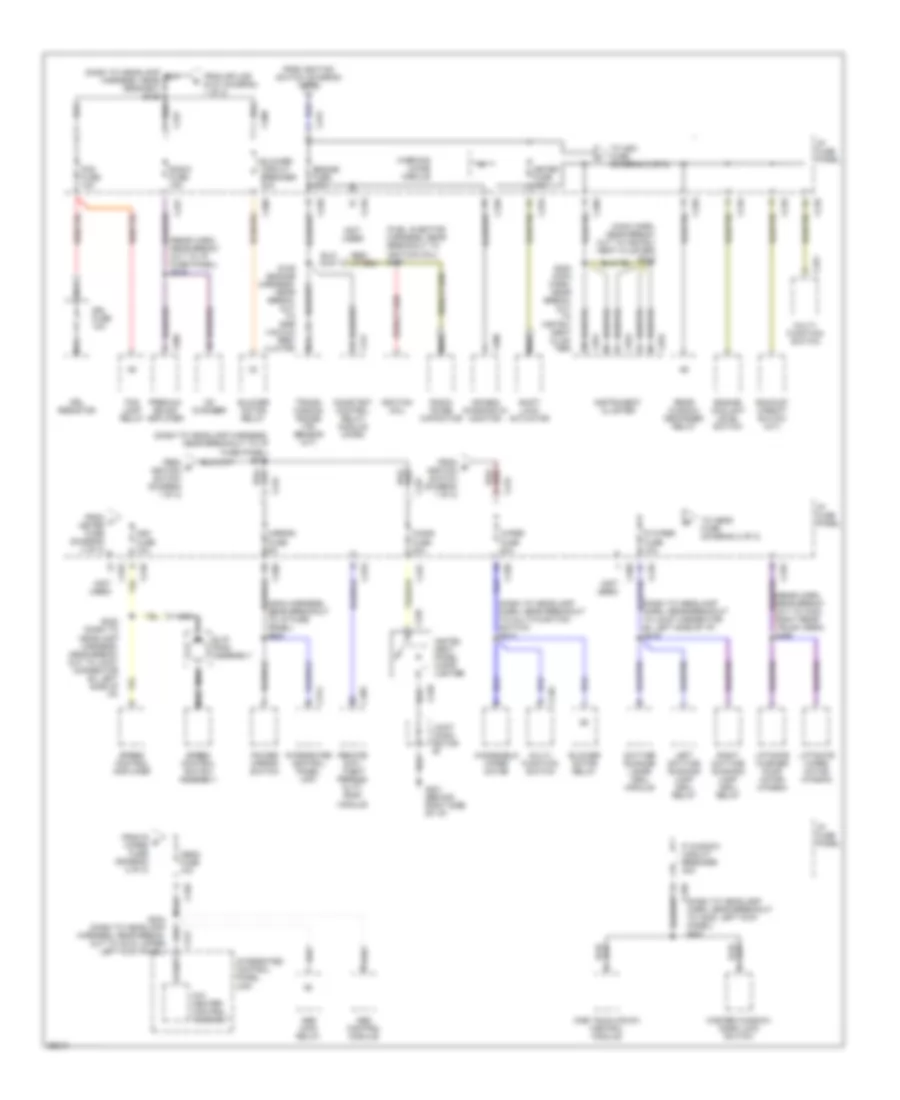 Power Distribution Wiring Diagram 2 of 2 for Ford Escort 1997