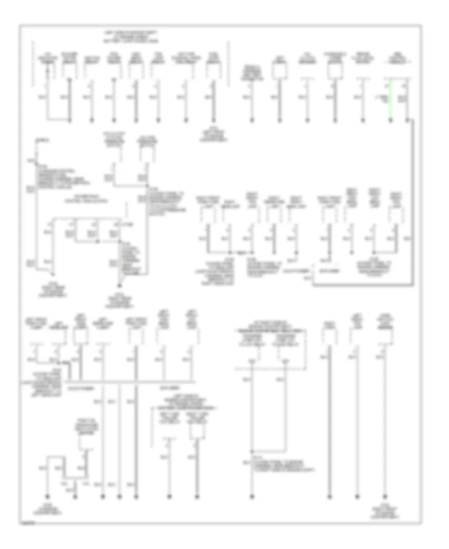 Ground Distribution Wiring Diagram 1 of 4 for Ford Explorer 2005
