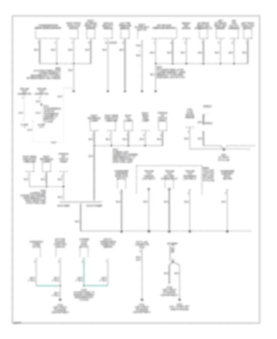 Ground Distribution Wiring Diagram 3 of 4 for Ford Explorer 2005