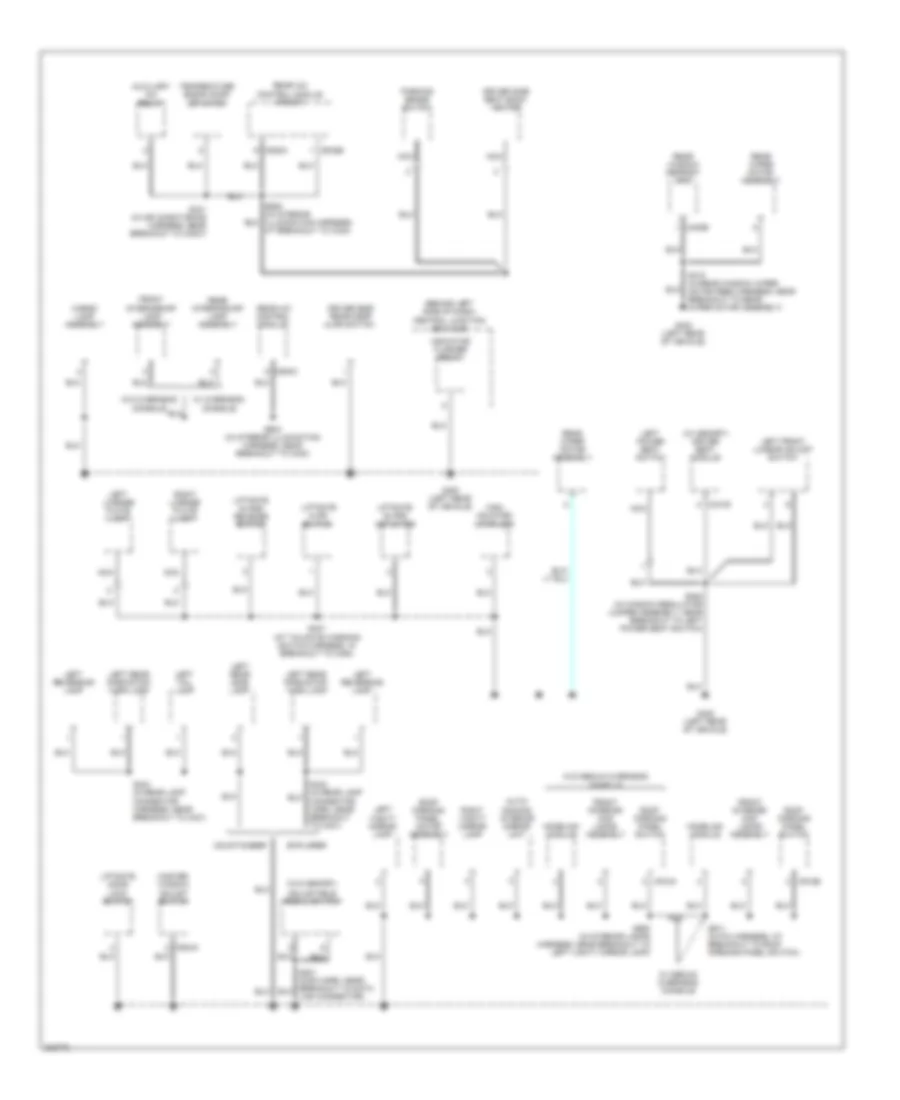 Ground Distribution Wiring Diagram (4 of 4) for Ford Explorer 2005