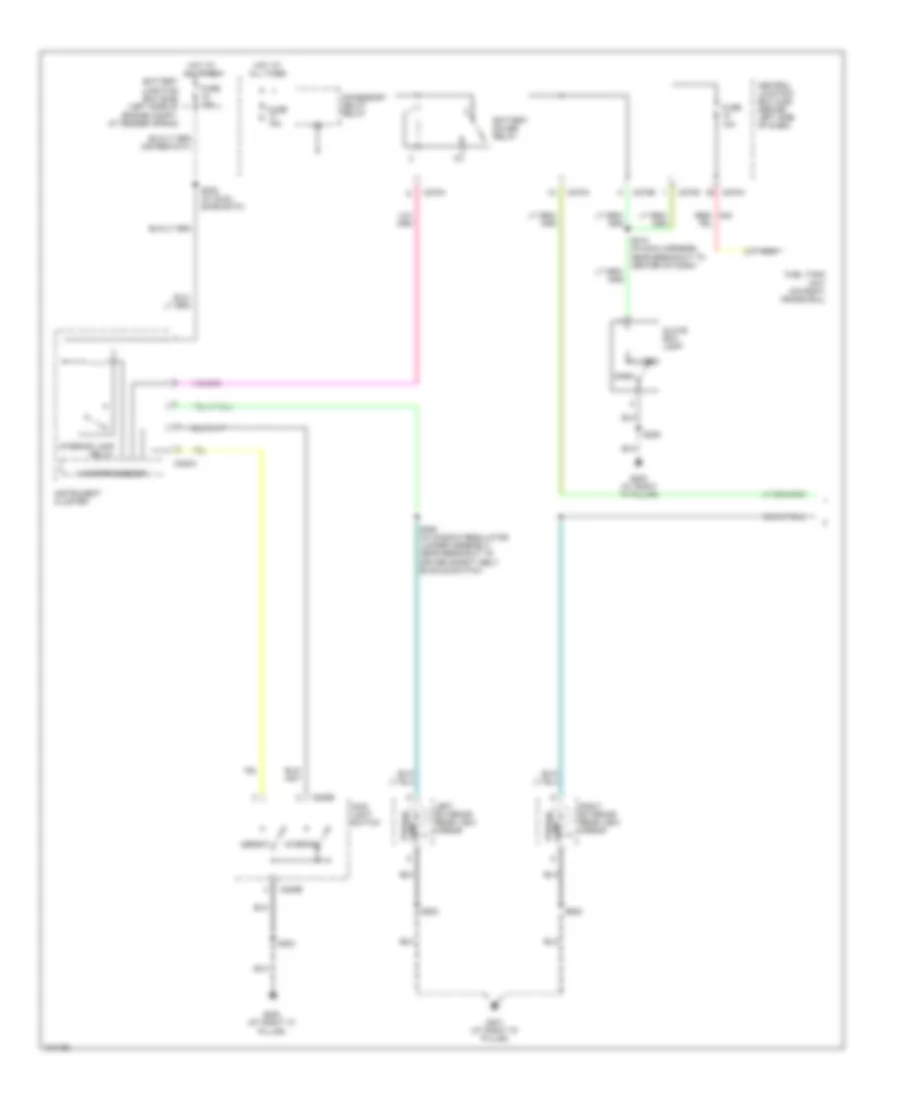Courtesy Lamps Wiring Diagram, Except Base (1 of 2) for Ford Explorer 2005