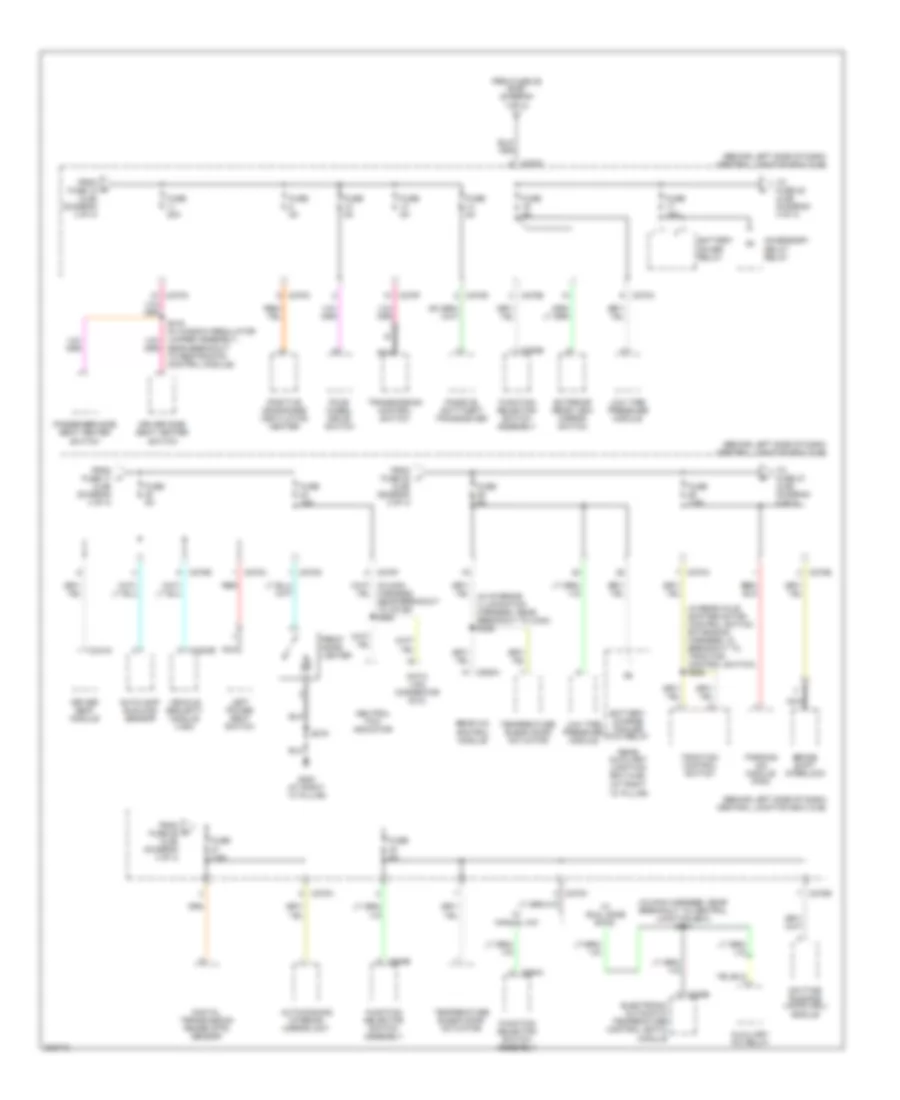 Power Distribution Wiring Diagram 4 of 4 for Ford Explorer 2005