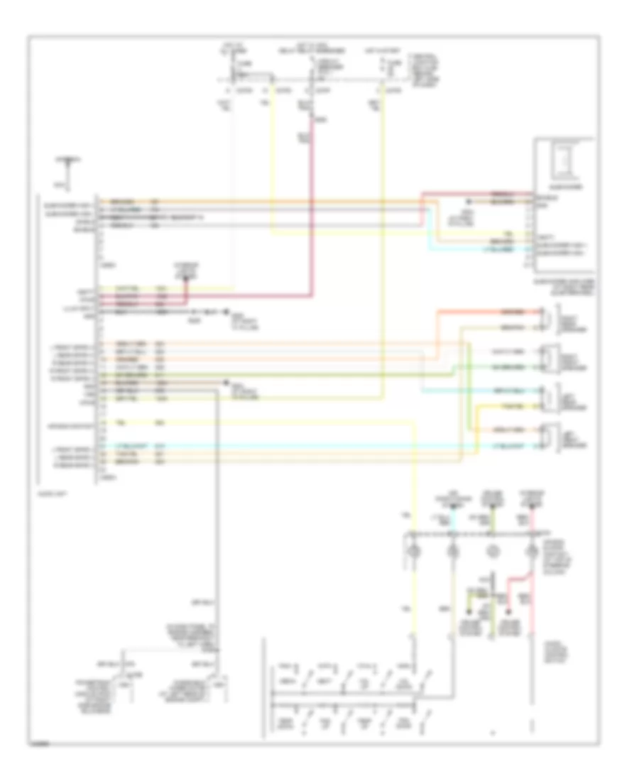Radio Wiring Diagram with Audiophile System for Ford Explorer 2005