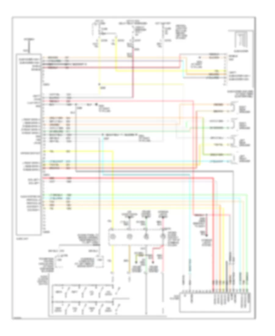 Rear Seat Entertainment Wiring Diagram, with Audiophile System for Ford Explorer 2005