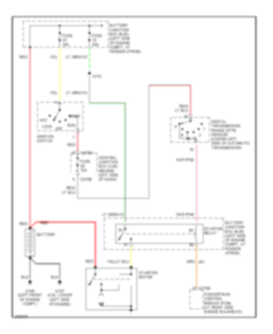Starting Wiring Diagram for Ford Explorer 2005
