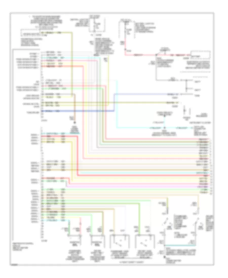 Supplemental Restraints Wiring Diagram 1 of 2 for Ford Explorer 2005