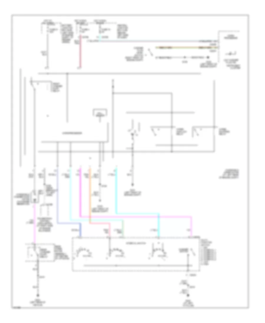Front Wiper Washer Wiring Diagram for Ford Explorer 2005