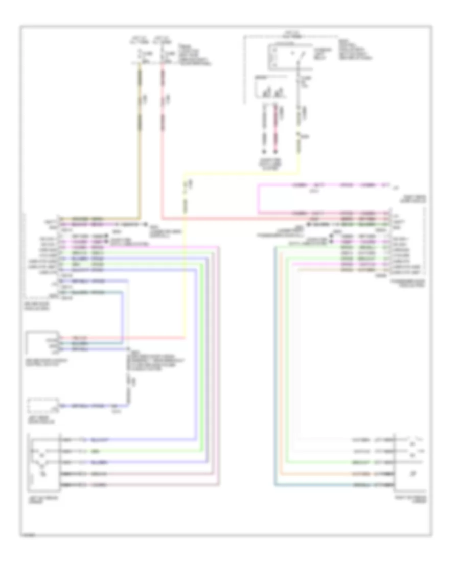 Power Mirrors Wiring Diagram, with Door Module for Ford Escape SE 2014
