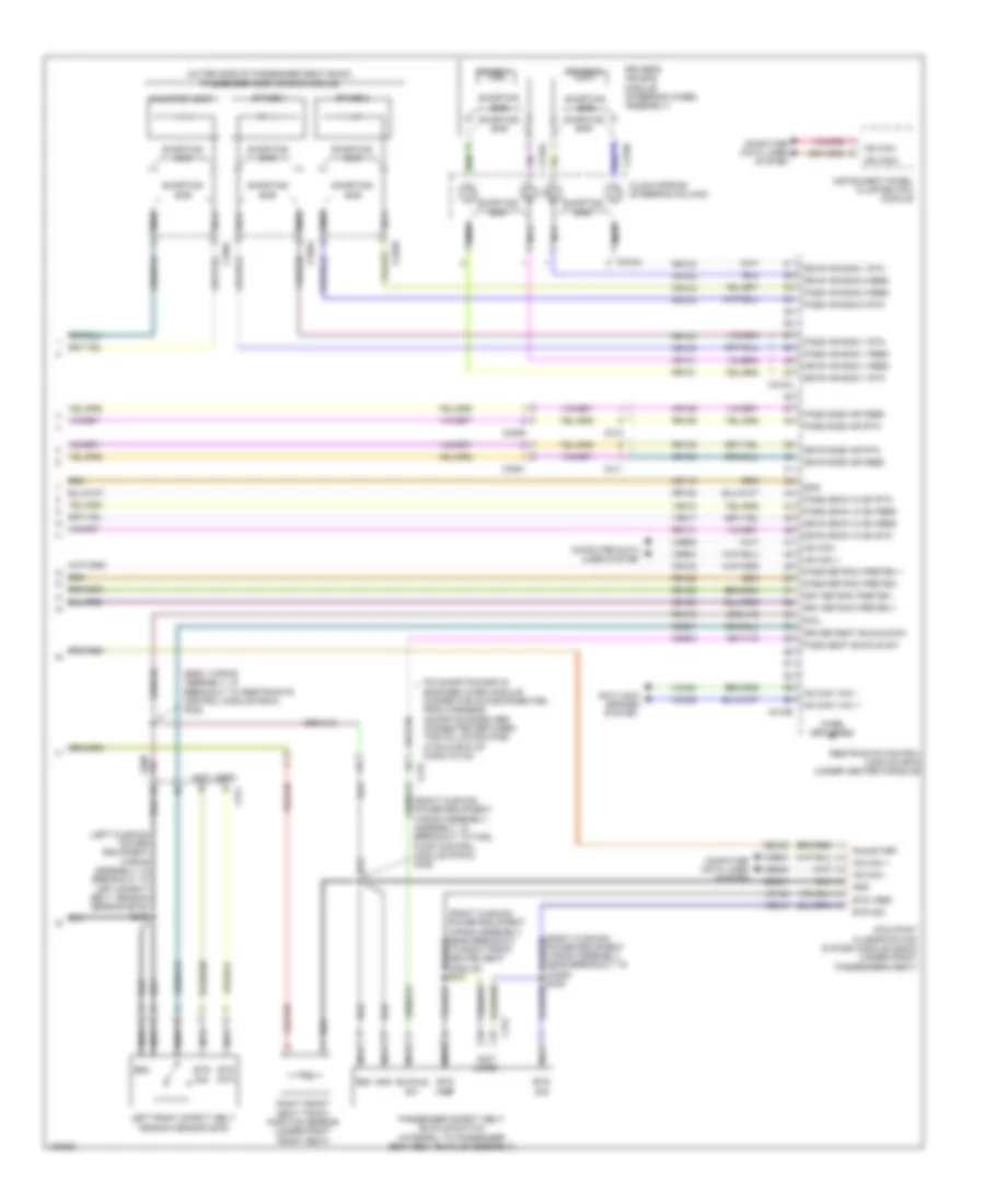 Supplemental Restraints Wiring Diagram (3 of 3) for Ford Escape SE 2014