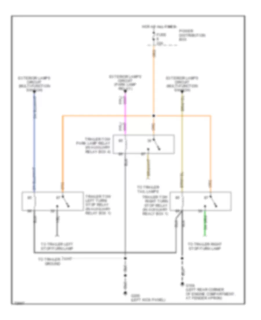 TrailerCamper Adapter Wiring Diagram for Ford Explorer 1995