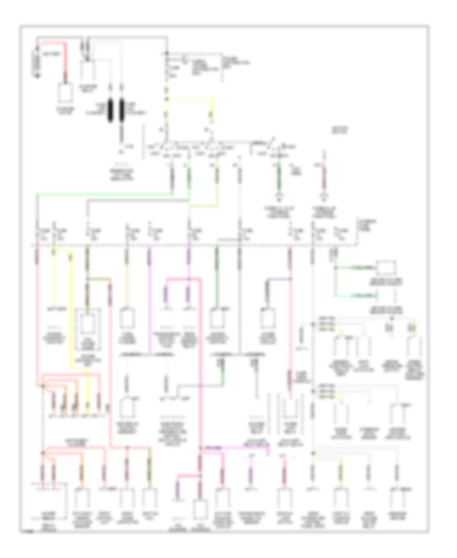 Power Distribution Wiring Diagram 1 of 5 for Ford Explorer 1995