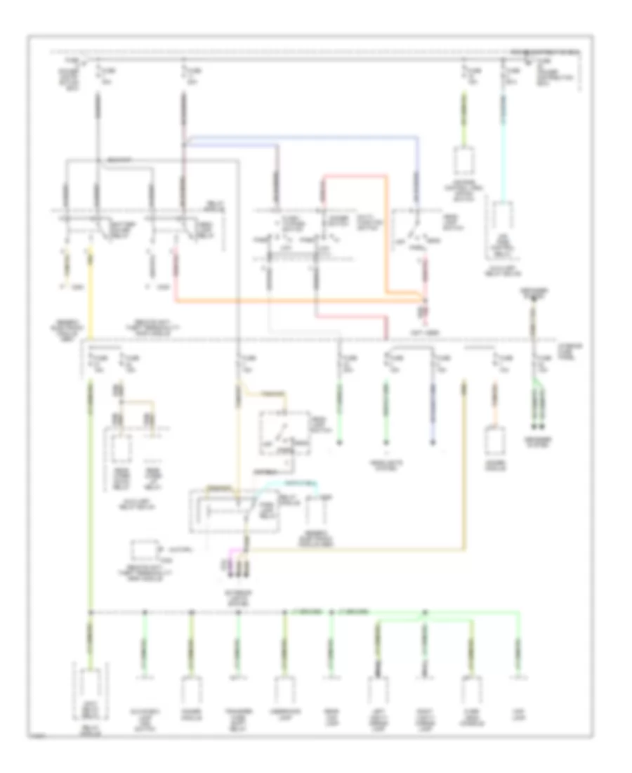Power Distribution Wiring Diagram (3 of 5) for Ford Explorer 1995
