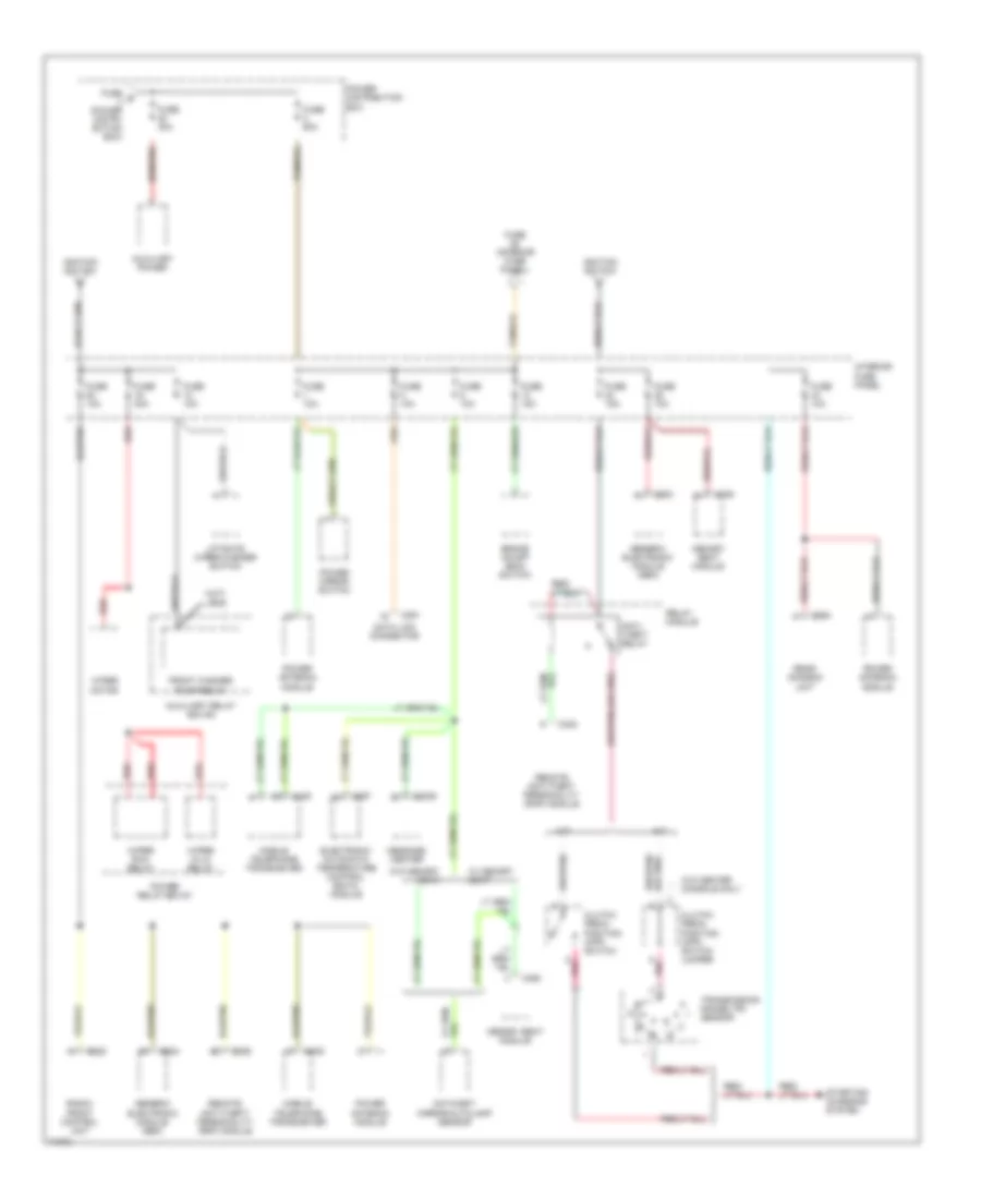 Power Distribution Wiring Diagram 4 of 5 for Ford Explorer 1995
