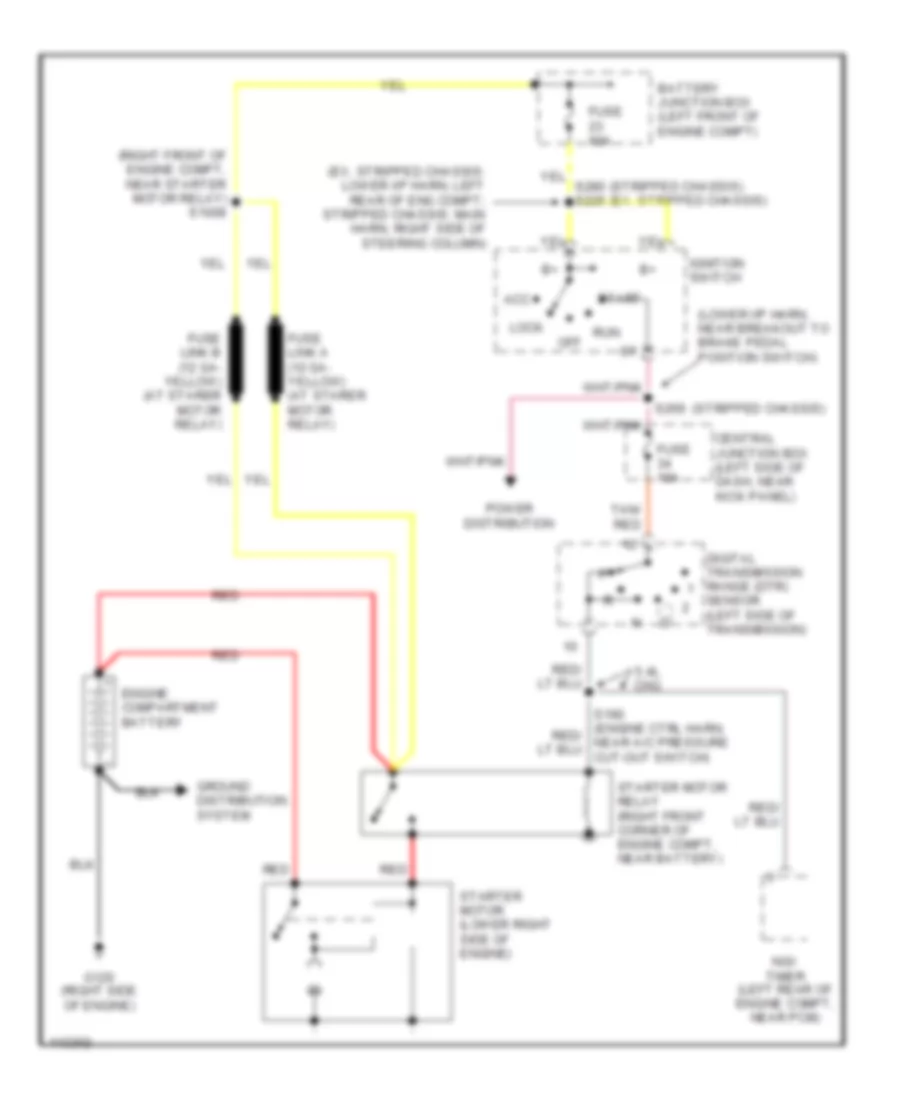 Starting Wiring Diagram for Ford Econoline E250 2001
