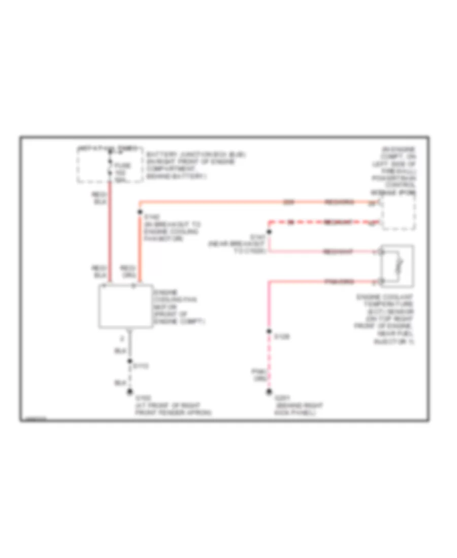 Cooling Fan Wiring Diagram for Ford Crown Victoria LX Sport 2003