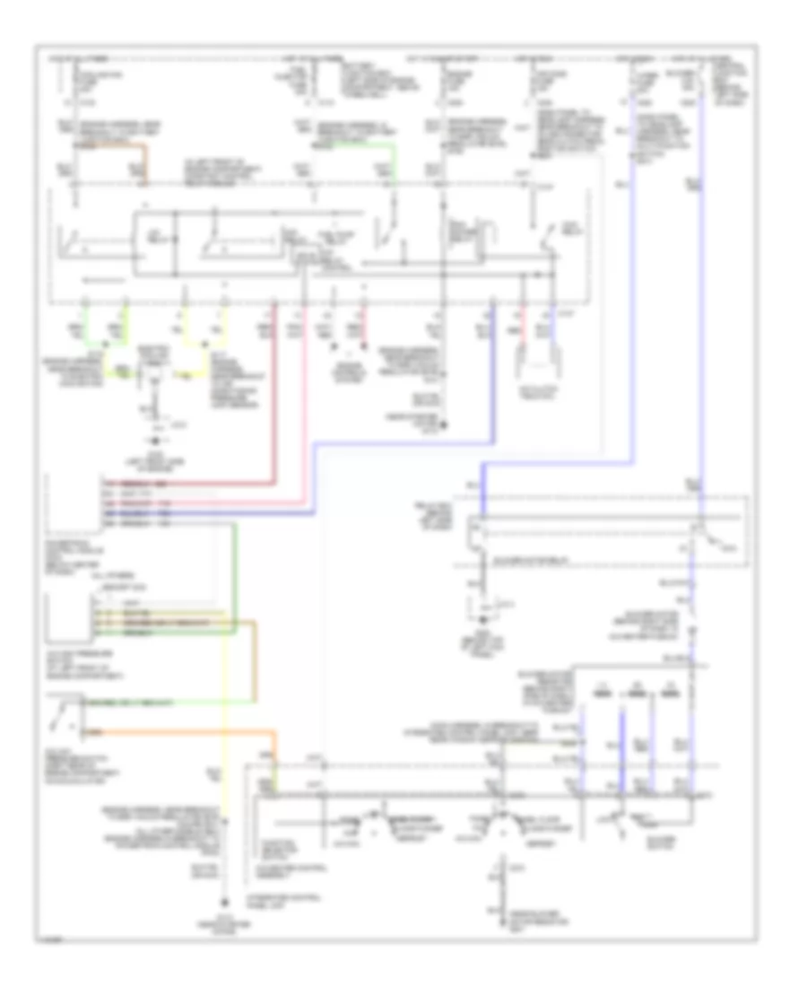 Manual AC Wiring Diagram for Ford Escort LX 1999