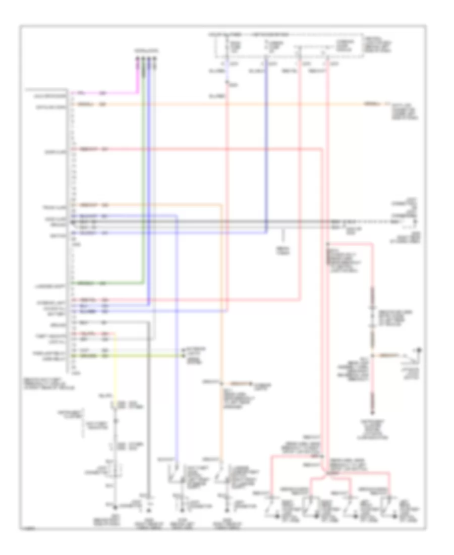 Anti-theft Wiring Diagram for Ford Escort LX 1999