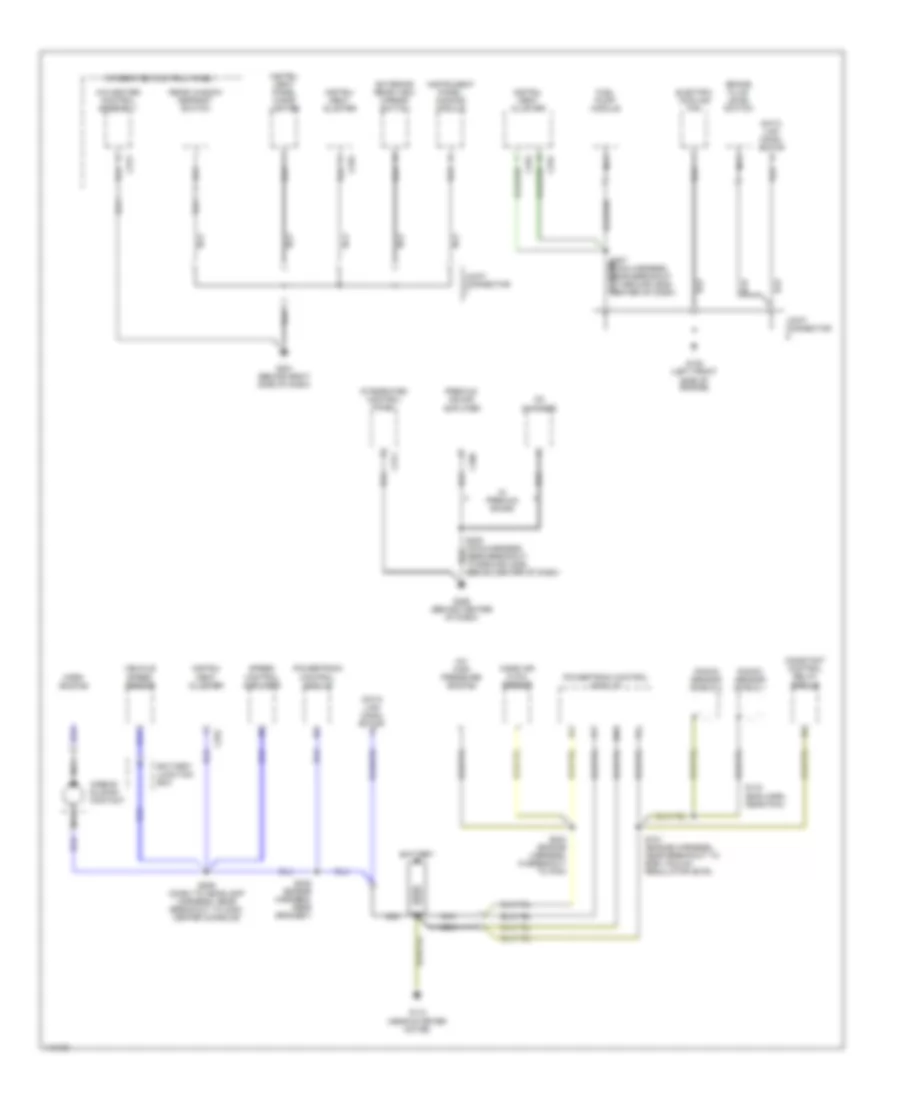 Ground Distribution Wiring Diagram 2 of 3 for Ford Escort LX 1999