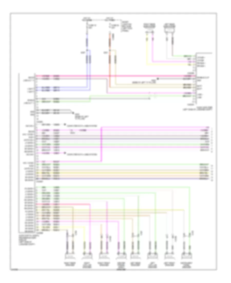 SONY Radio Wiring Diagram 1 of 3 for Ford Taurus SHO 2011