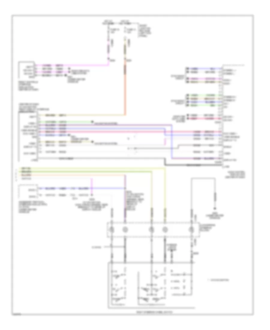 SONY Radio Wiring Diagram (3 of 3) for Ford Taurus SHO 2011