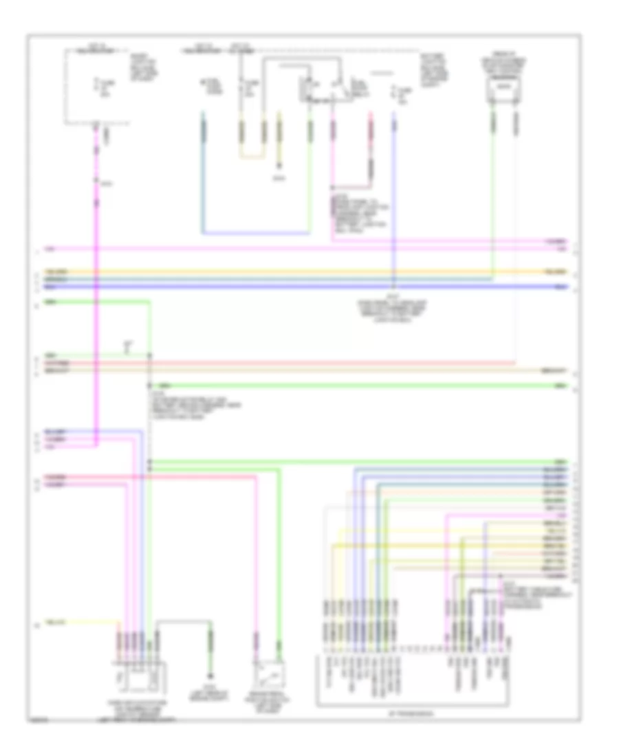 2.5L, Engine Performance Wiring Diagram, Except Hybrid (2 of 5) for Ford Fusion Hybrid 2010